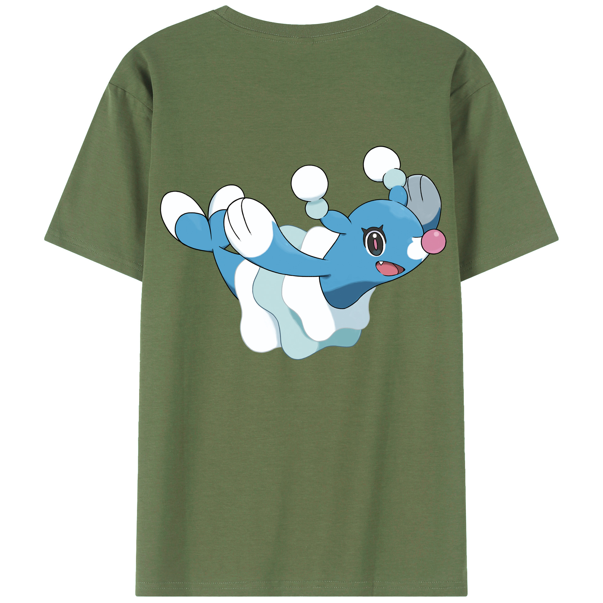 （画像用） ポケットモンスター Pokémon 綿100％ メンズ半袖Tシャツ（バックプリント） 通気性
